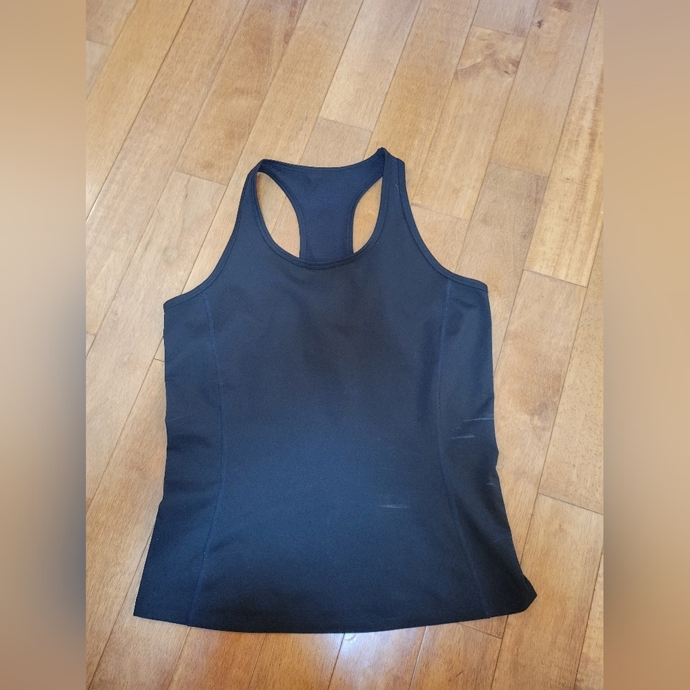 Lauren Ralph Lauren Black Racerback Active Tank Top S Athletic Golf Tennis - Picture 3 of 4